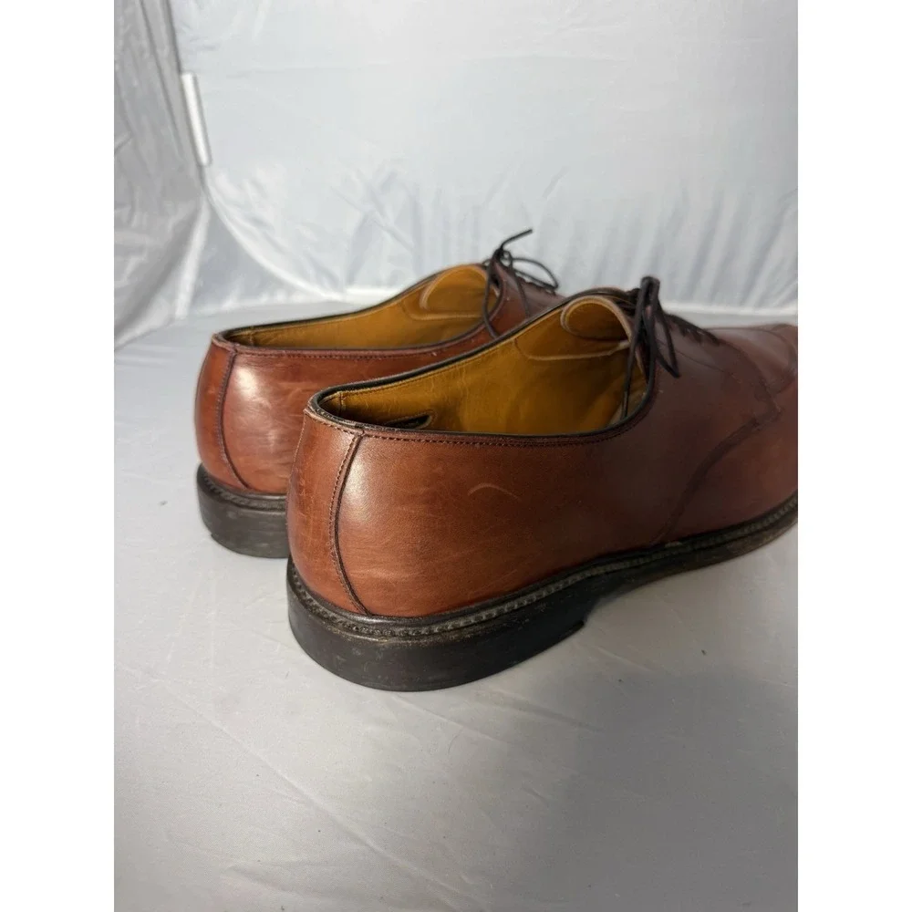 Allen Edmonds Walton Brown Leather Derby Dress Shoes Round Toe 15 D Men's